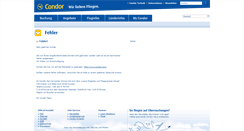 Desktop Screenshot of condor-flug.com
