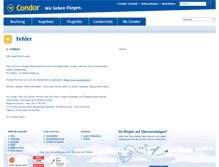 Tablet Screenshot of condor-flug.com